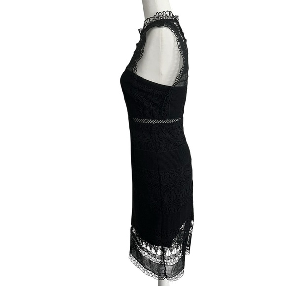 Bardot Mariana Black Lace Sleeveless Size XS US 4 Cocktail Sheath Dress NWT - Picture 4 of 14